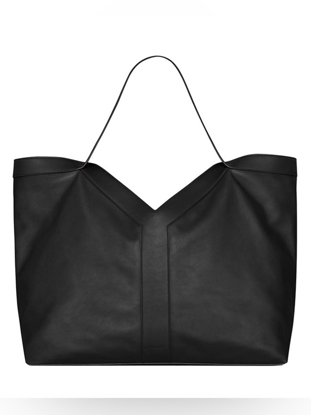 SAINT LAURENT Y large leather tote bag